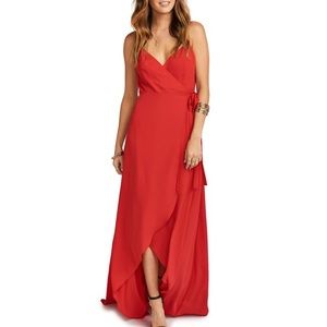 NWT Show Me Your Mumu Mariah Wrap Dress Show Me The Ring Crisp XL BS8-0041 LR46